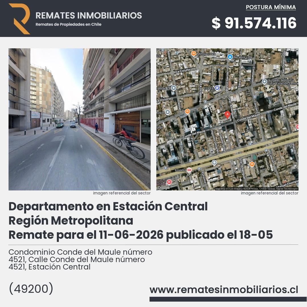 Imagen ficha Condominio Conde del Maule número 4521, Calle Conde del Maule número 4521, Estación Central