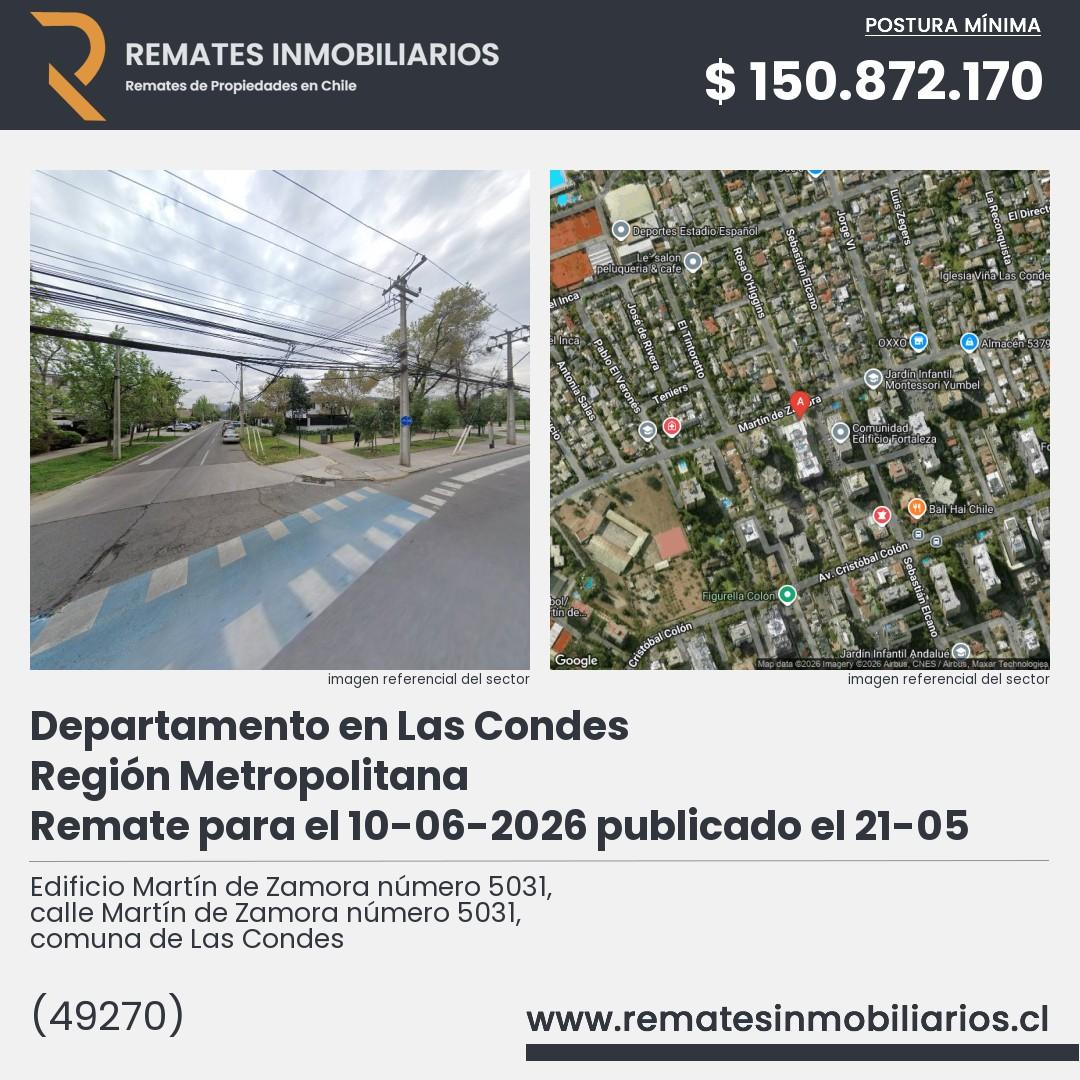 Imagen ficha Edificio Martín de Zamora número 5031, calle Martín de Zamora número 5031, comuna de Las Condes