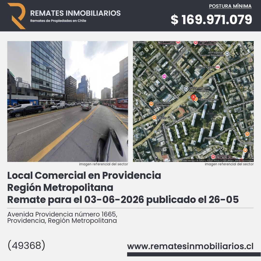 Imagen ficha Avenida Providencia número 1665, Providencia, Región Metropolitana