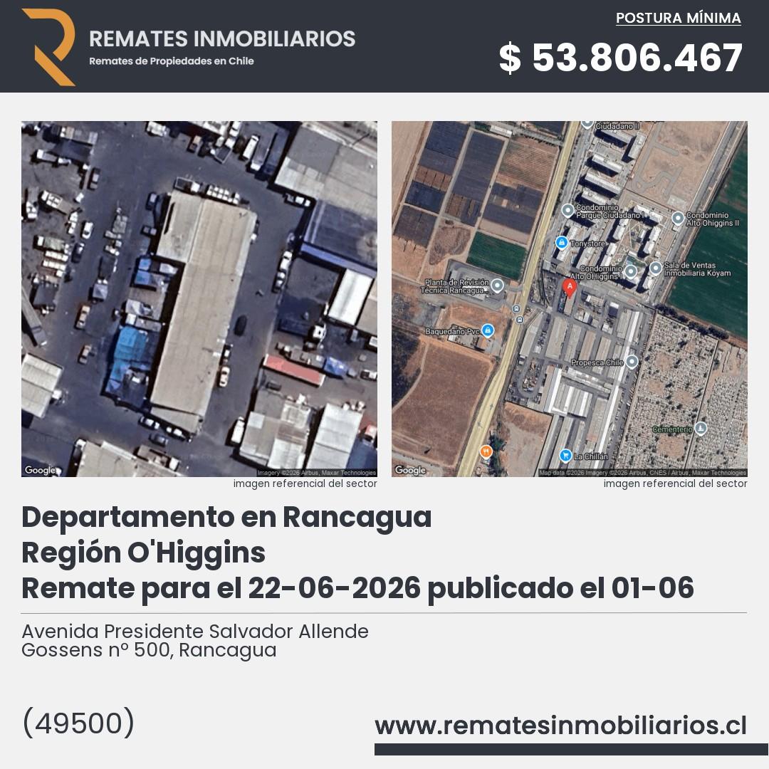Imagen ficha Avenida Presidente Salvador Allende Gossens nº 500, Rancagua