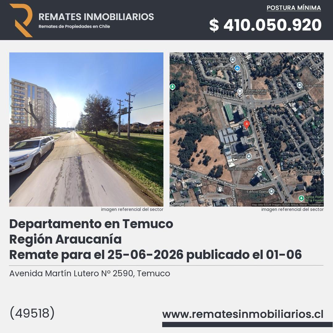 Imagen ficha Avenida Martín Lutero Nº 2590, Temuco
