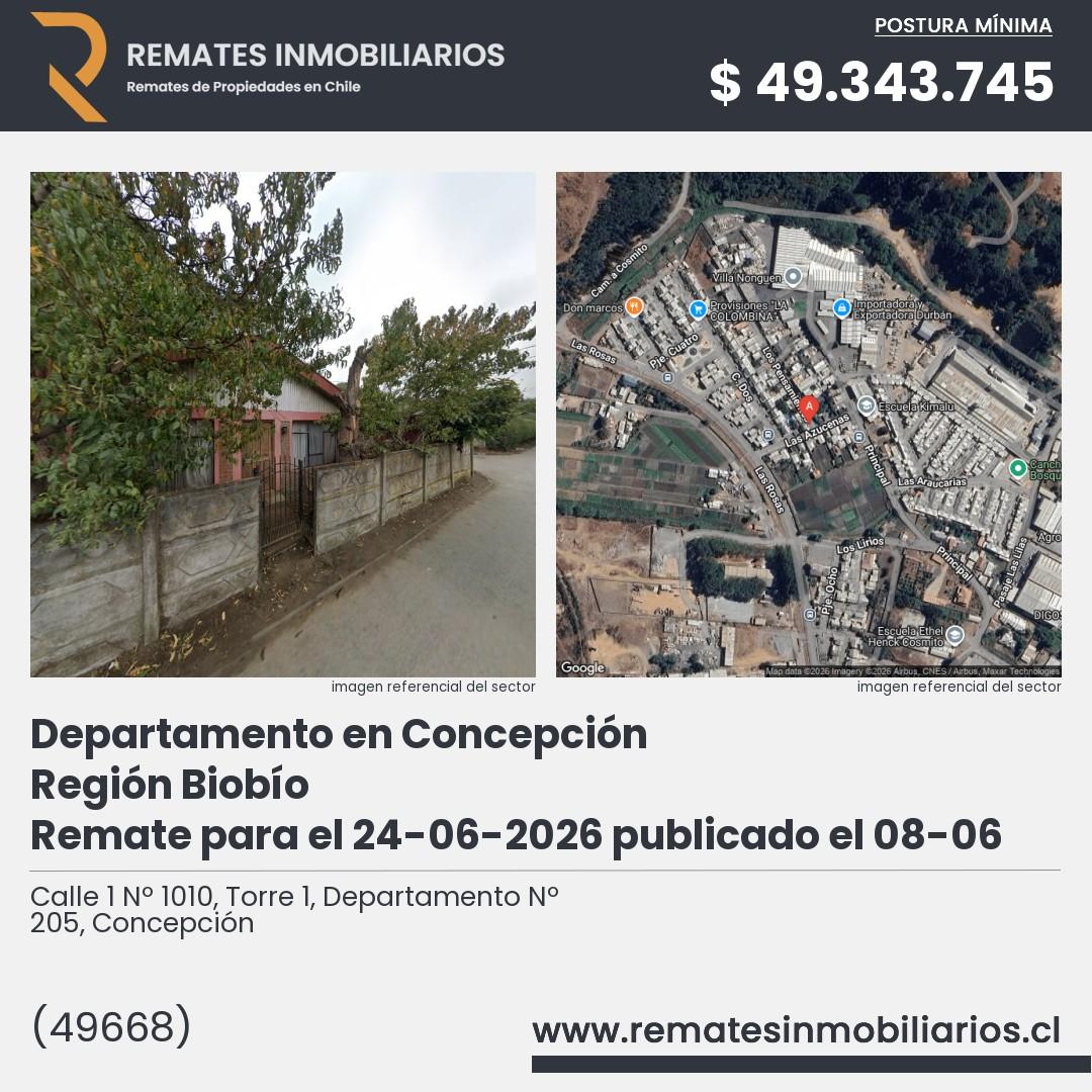 Imagen ficha Calle 1 Nº 1010, Torre 1, Departamento Nº 205, Concepción