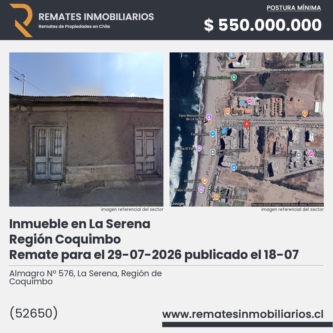 Imagen ficha Almagro Nº 576, La Serena, Región de Coquimbo
