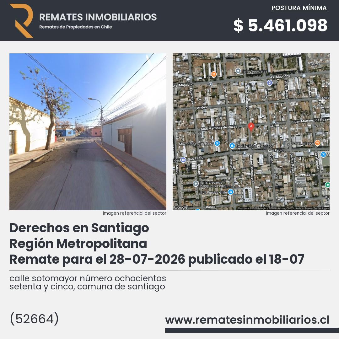 Imagen ficha calle sotomayor número ochocientos setenta y cinco, comuna de santiago