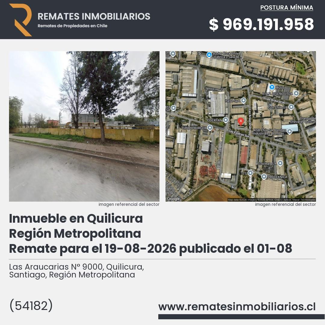 Imagen ficha Las Araucarias N° 9000, Quilicura, Santiago, Región Metropolitana