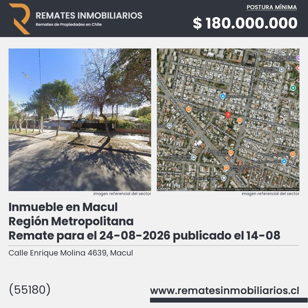 Imagen ficha Calle Enrique Molina 4639, Macul