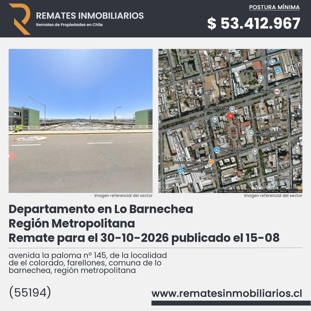 Imagen ficha avenida la paloma nº 145, de la localidad de el colorado, farellones, comuna de lo barnechea, región metropolitana