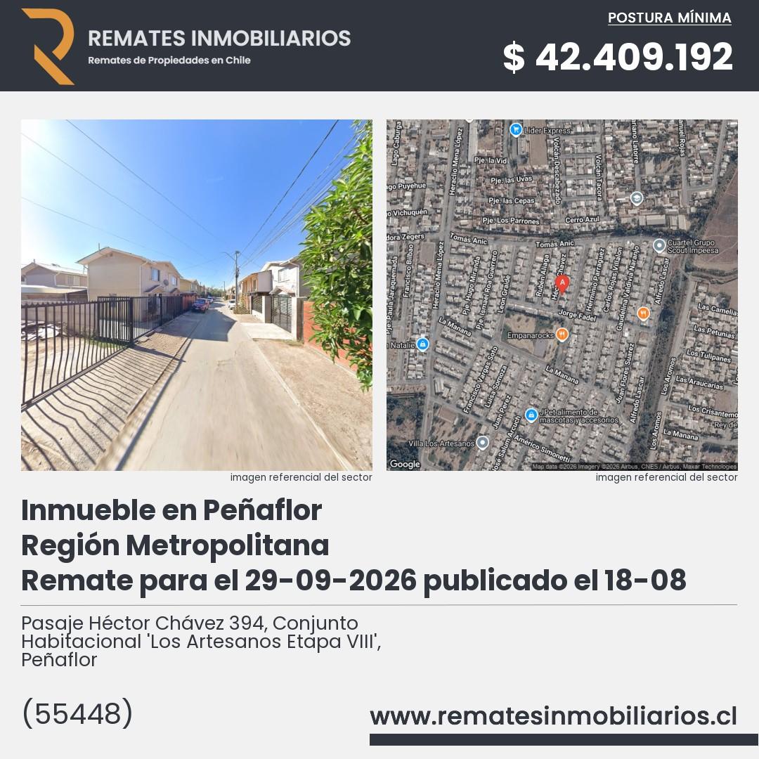 Imagen ficha Pasaje Héctor Chávez 394, Conjunto Habitacional
