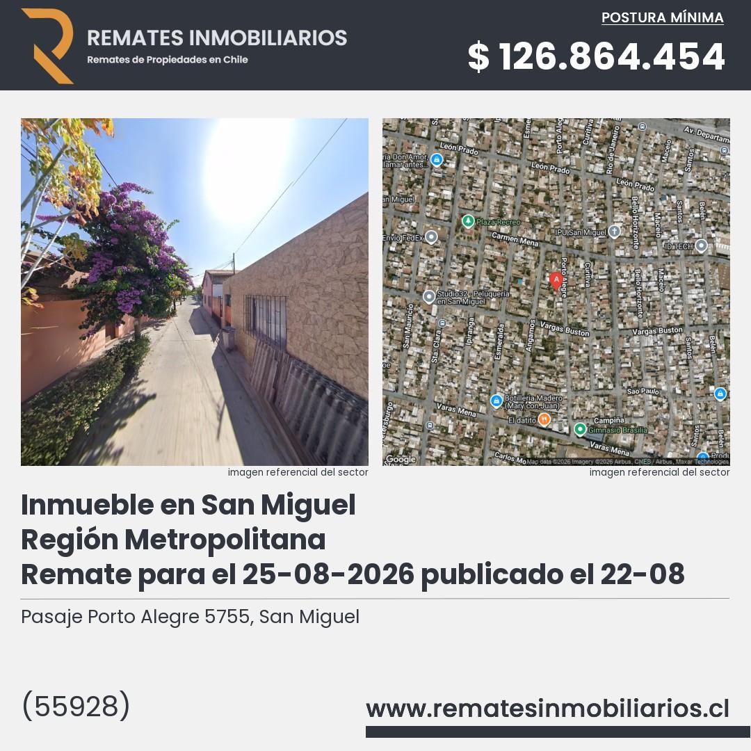 Imagen ficha Pasaje Porto Alegre 5755, San Miguel