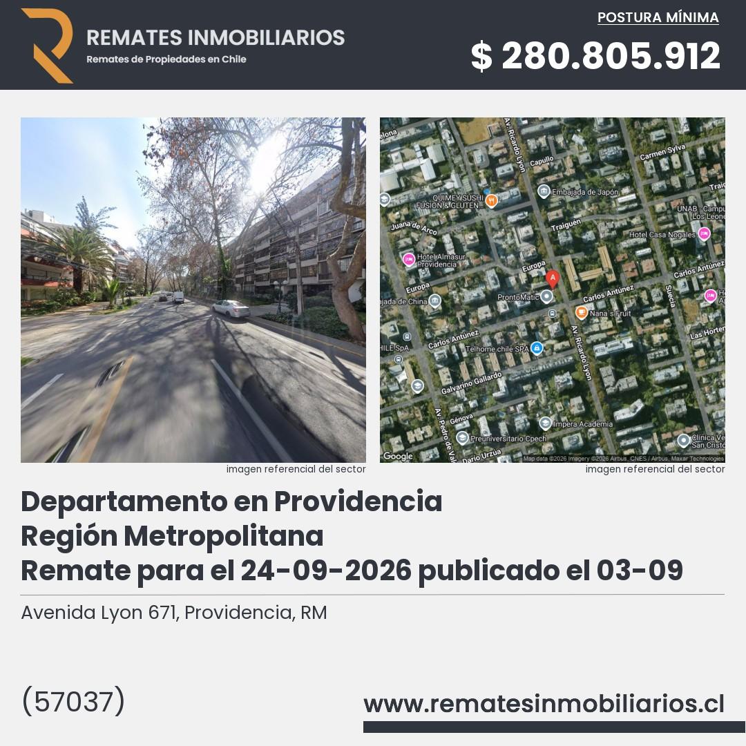 Imagen ficha Avenida Lyon 671, Providencia, RM