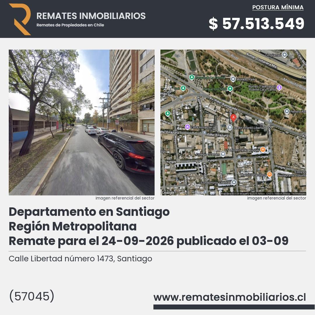 Imagen ficha Calle Libertad número 1473, Santiago