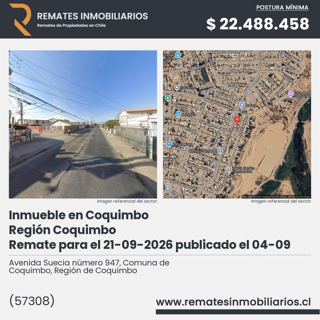 Imagen ficha Avenida Suecia número 947, Comuna de Coquimbo, Región de Coquimbo