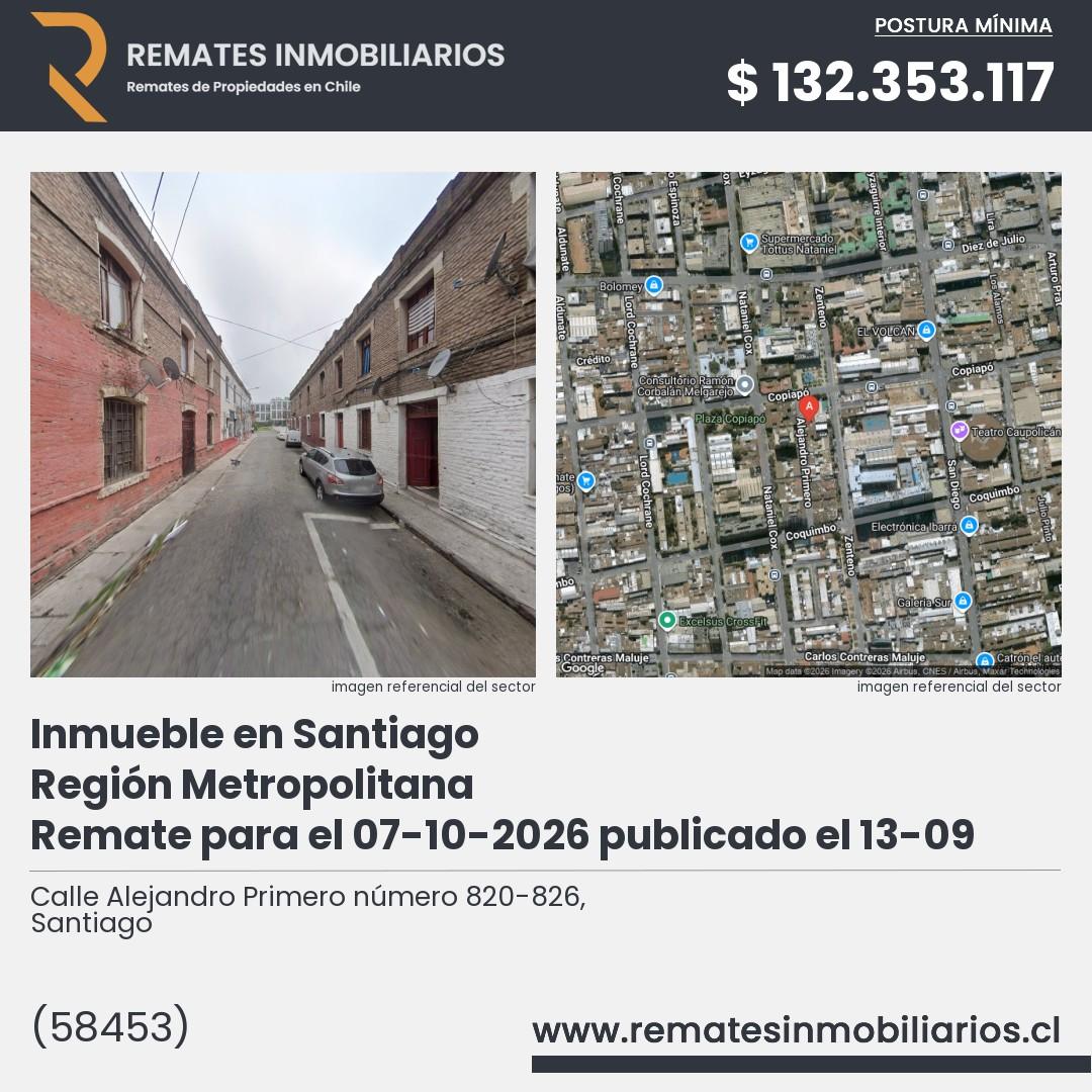 Imagen ficha Calle Alejandro Primero número 820-826, Santiago