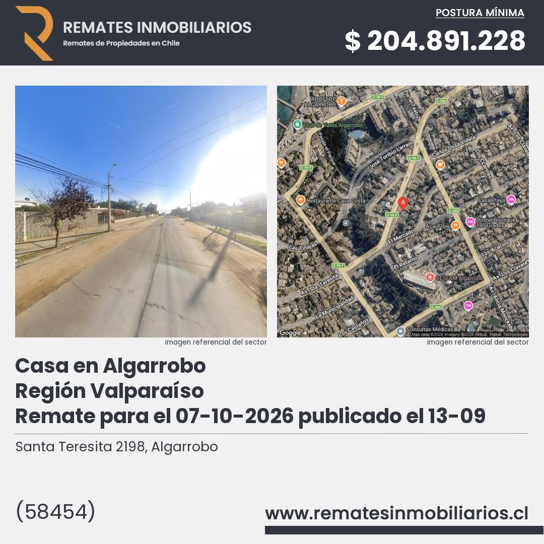 Imagen ficha Santa Teresita 2198, Algarrobo