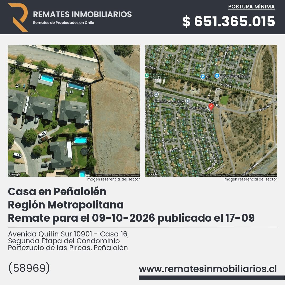 Imagen ficha Avenida Quilín Sur 10901 - Casa 16, Segunda Etapa del Condominio Portezuelo de las Pircas, Peñalolén