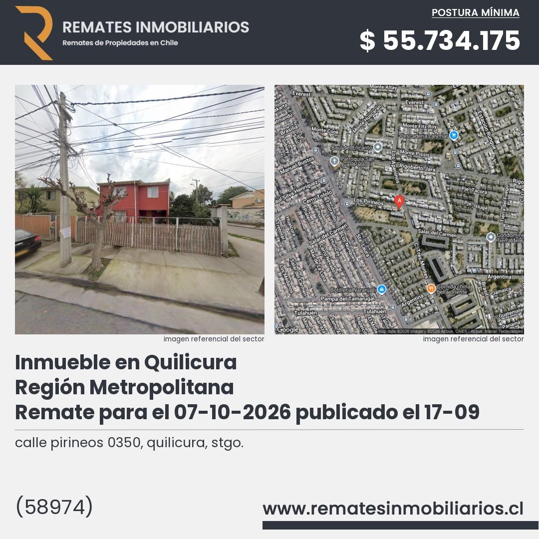 Imagen ficha calle pirineos 0350, quilicura, stgo.
