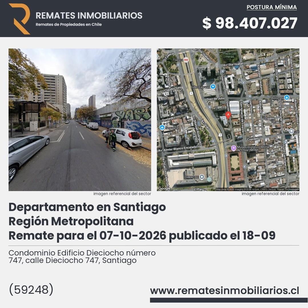 Imagen ficha Condominio Edificio Dieciocho número 747, calle Dieciocho 747, Santiago