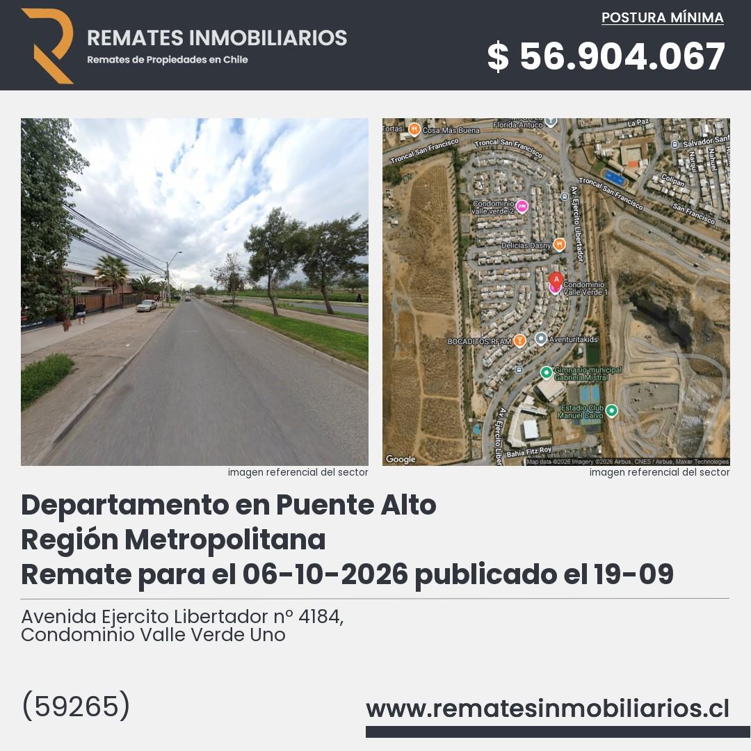 Imagen ficha Avenida Ejercito Libertador nº 4184, Condominio Valle Verde Uno