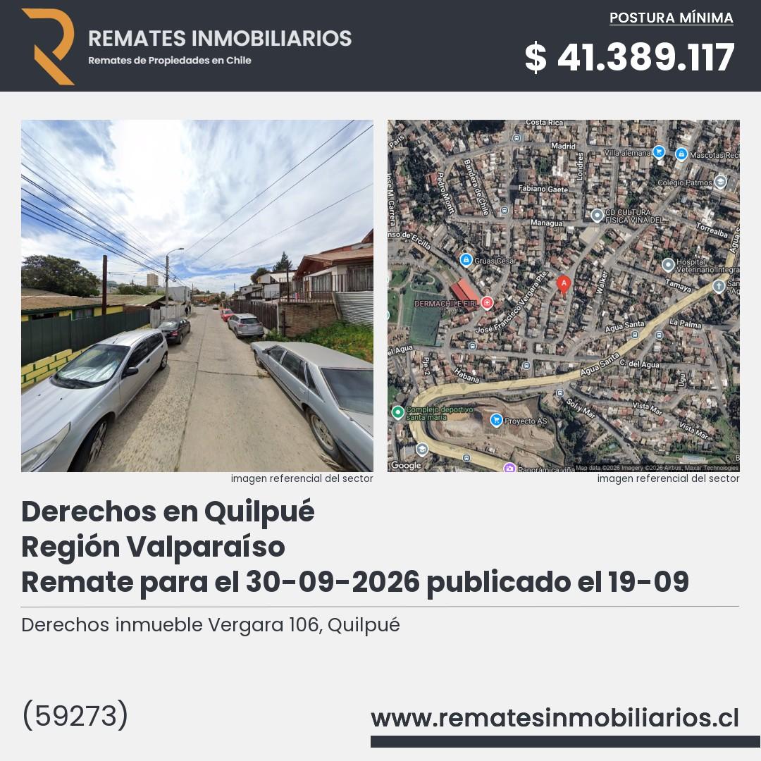 Imagen ficha Derechos inmueble Vergara 106, Quilpué