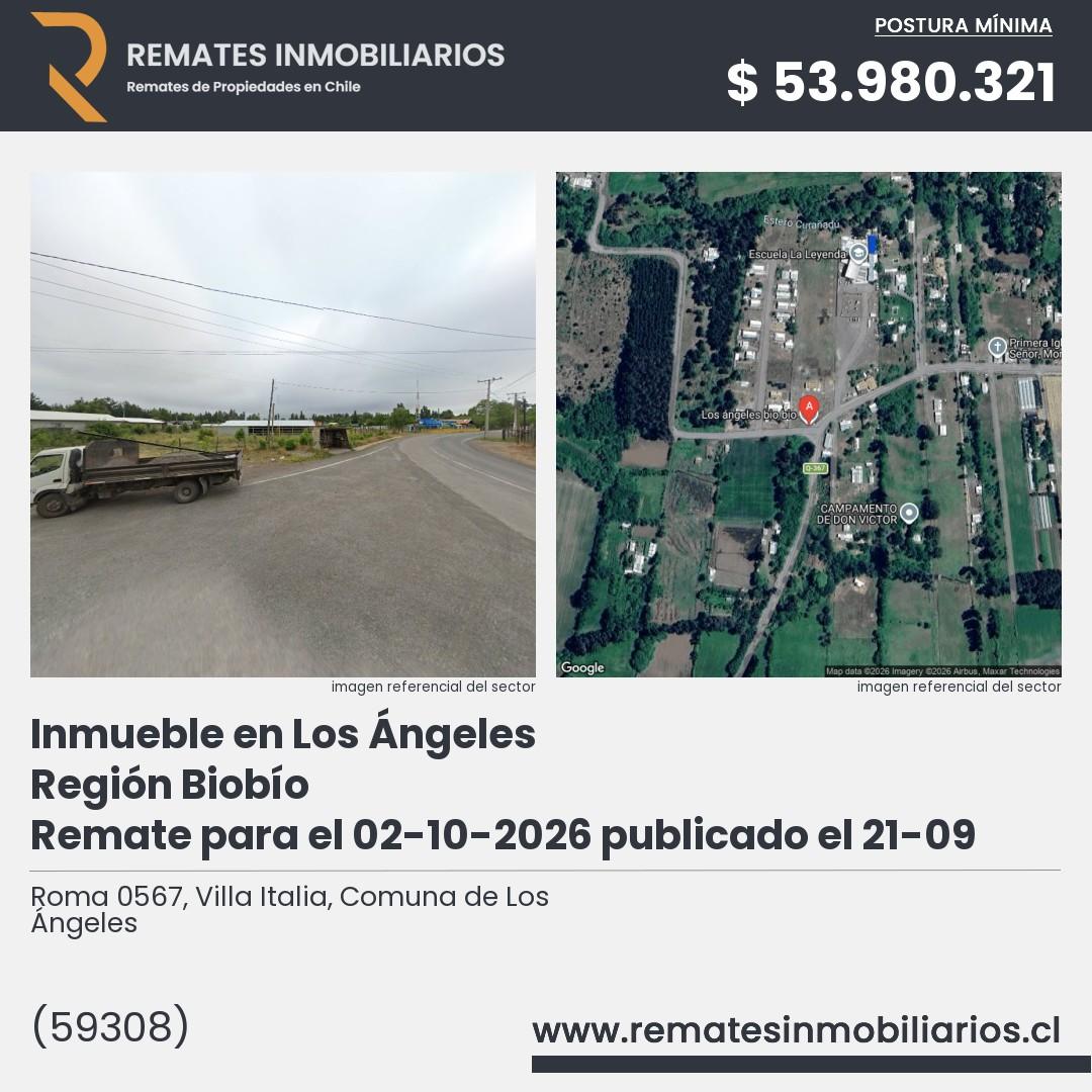 Imagen ficha Roma 0567, Villa Italia, Comuna de Los Ángeles
