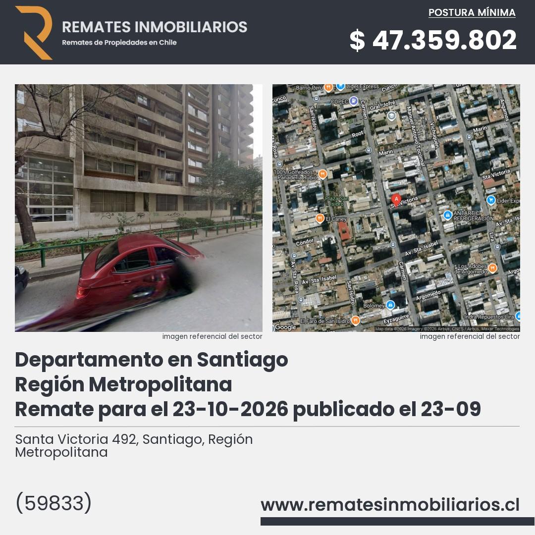 Imagen ficha Santa Victoria 492, Santiago, Región Metropolitana