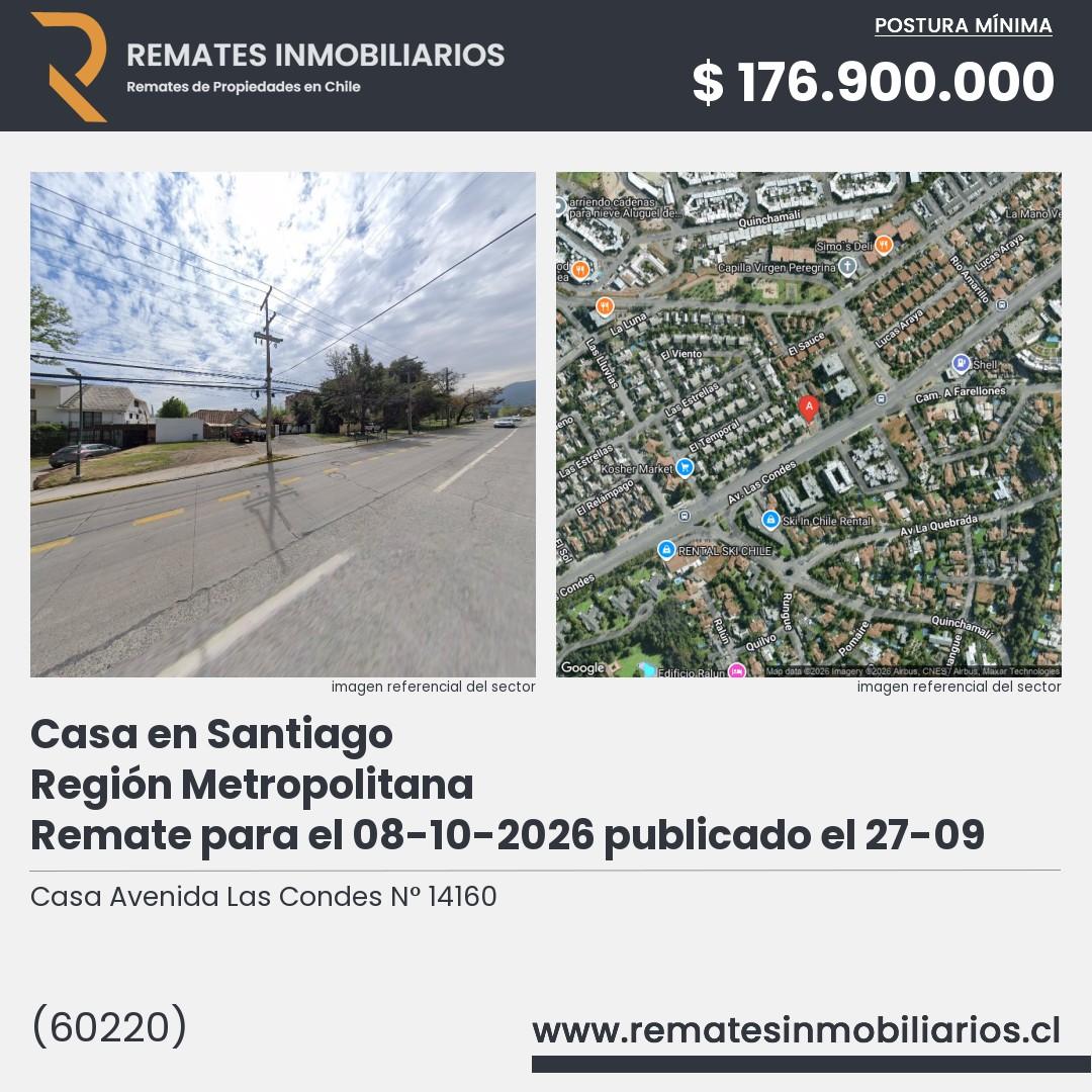 Imagen ficha Casa Avenida Las Condes N° 14160