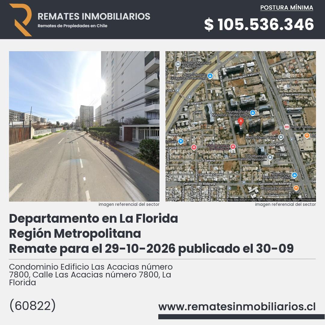 Imagen ficha Condominio Edificio Las Acacias número 7800, Calle Las Acacias número 7800, La Florida
