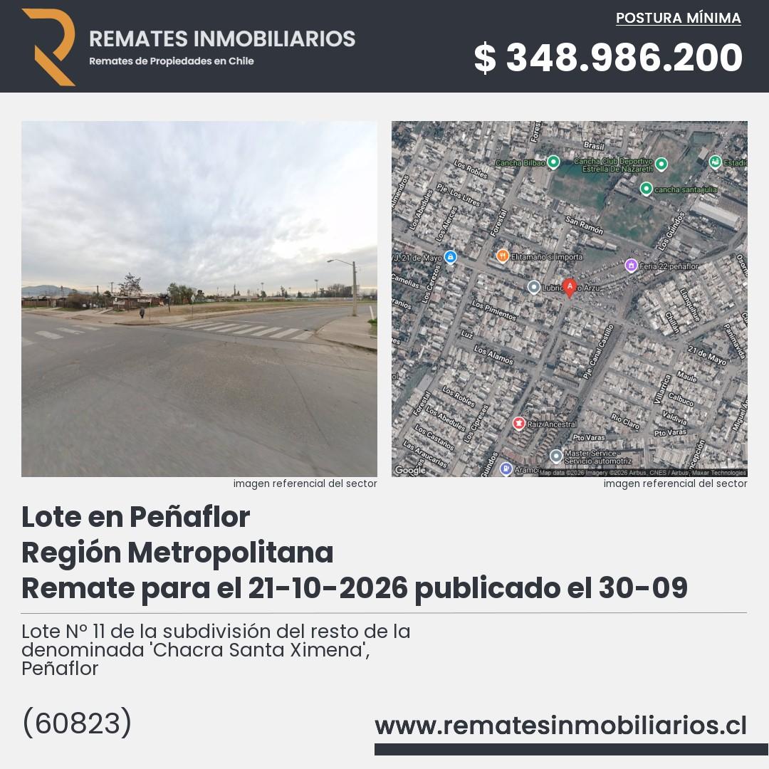 Imagen ficha Lote Nº 11 de la subdivisión del resto de la denominada