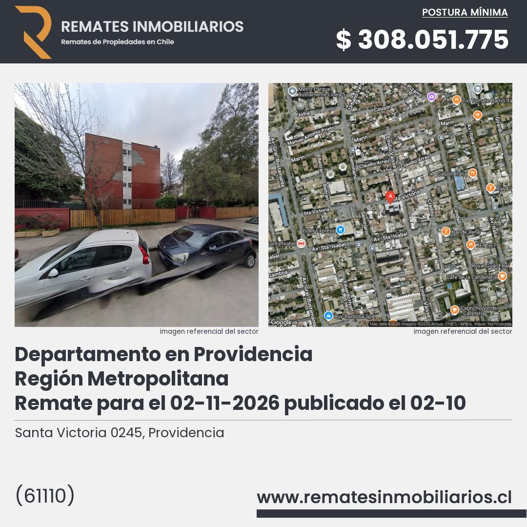 Imagen ficha Santa Victoria 0245, Providencia