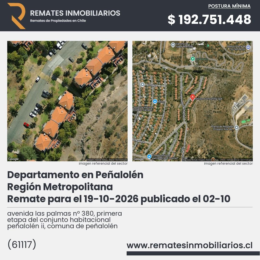 Imagen ficha avenida las palmas nº 380, primera etapa del conjunto habitacional peñalolén ii, comuna de peñalolén