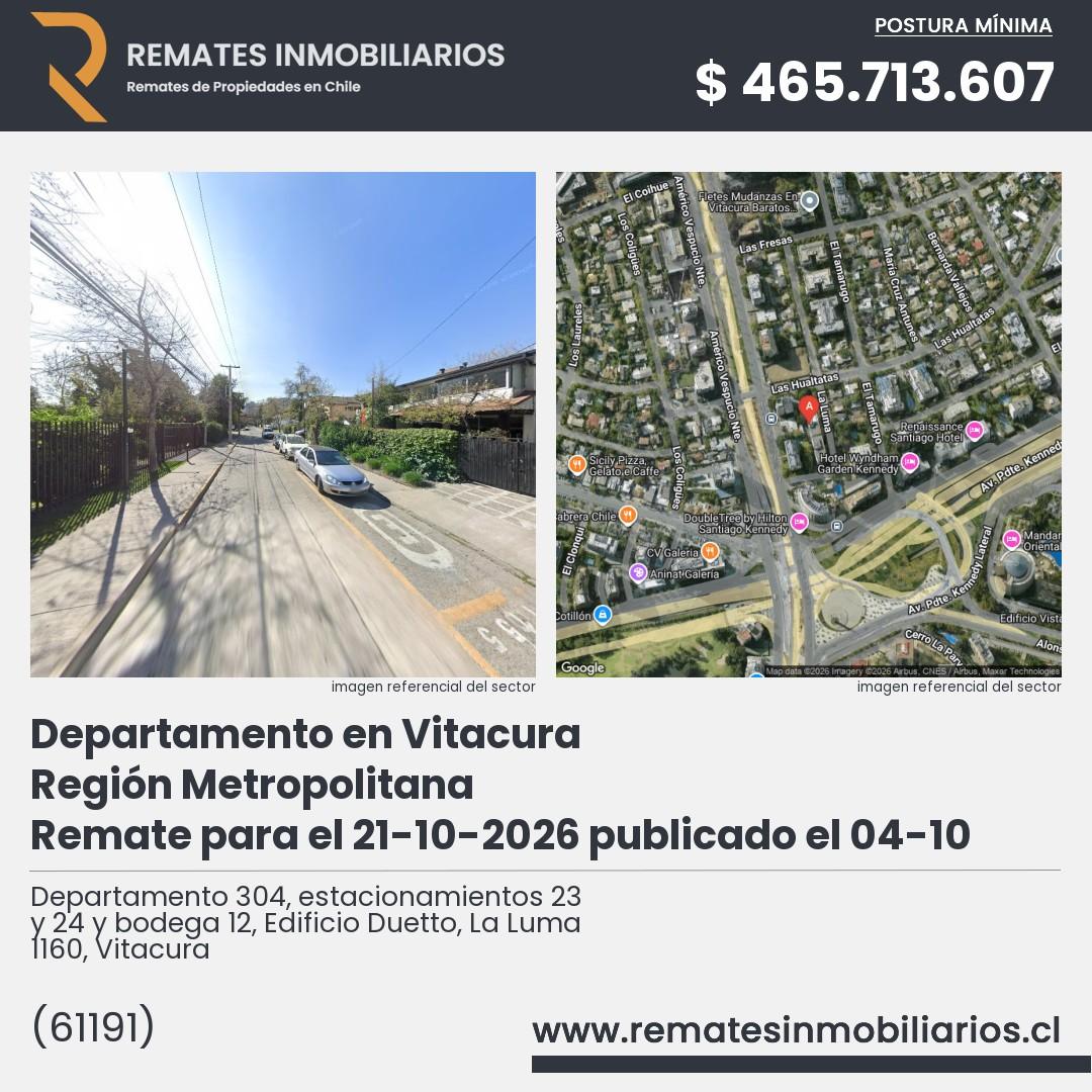 Imagen ficha Departamento 304, estacionamientos 23 y 24 y bodega 12, Edificio Duetto, La Luma 1160, Vitacura