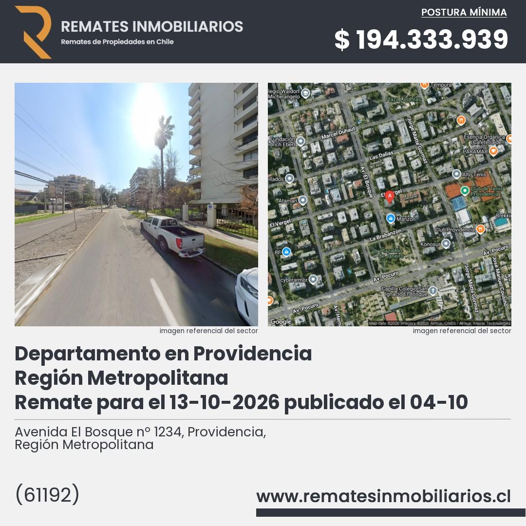 Imagen ficha Avenida El Bosque nº 1234, Providencia, Región Metropolitana