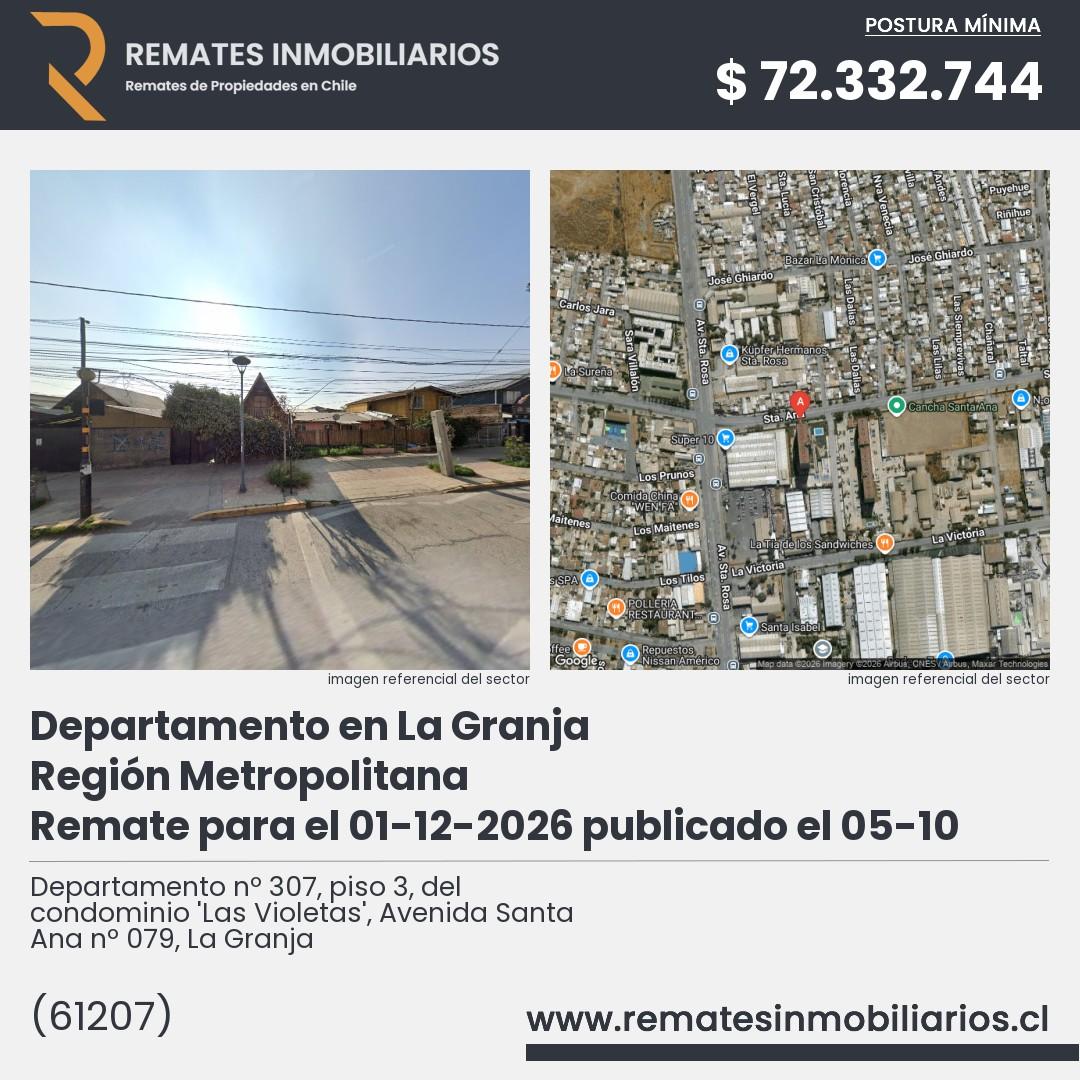 Imagen ficha Departamento nº 307, piso 3, del condominio