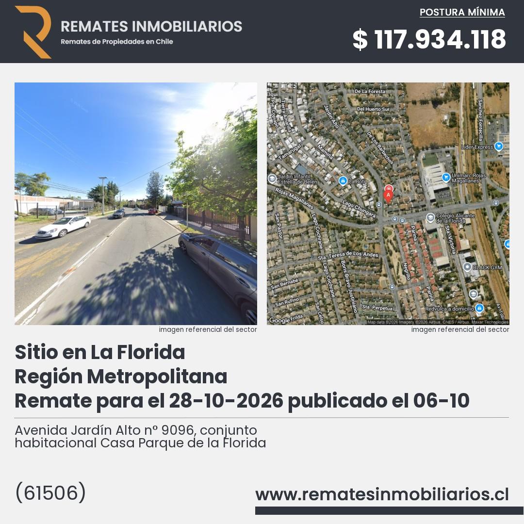 Imagen ficha Avenida Jardín Alto n° 9096, conjunto habitacional Casa Parque de la Florida