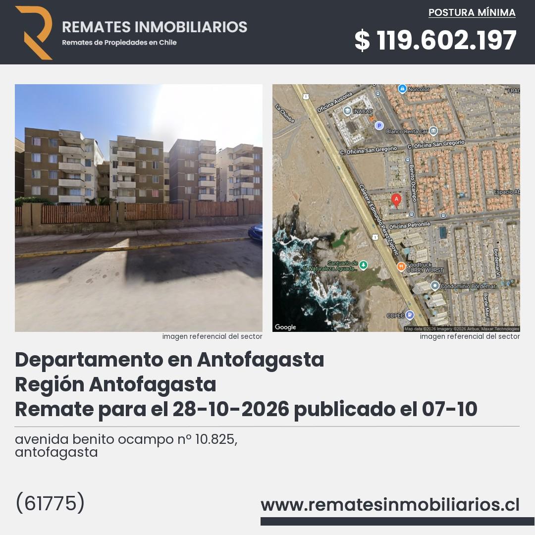 Imagen ficha avenida benito ocampo nº 10.825, antofagasta