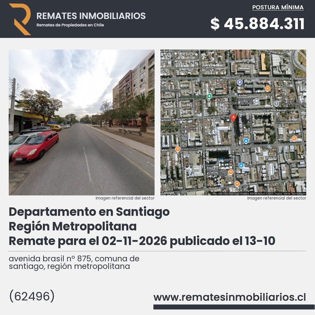 Imagen ficha avenida brasil nº 875, comuna de santiago, región metropolitana