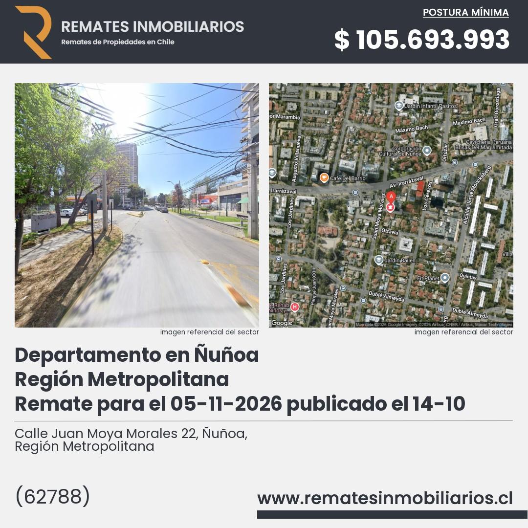 Imagen ficha Calle Juan Moya Morales 22, Ñuñoa, Región Metropolitana