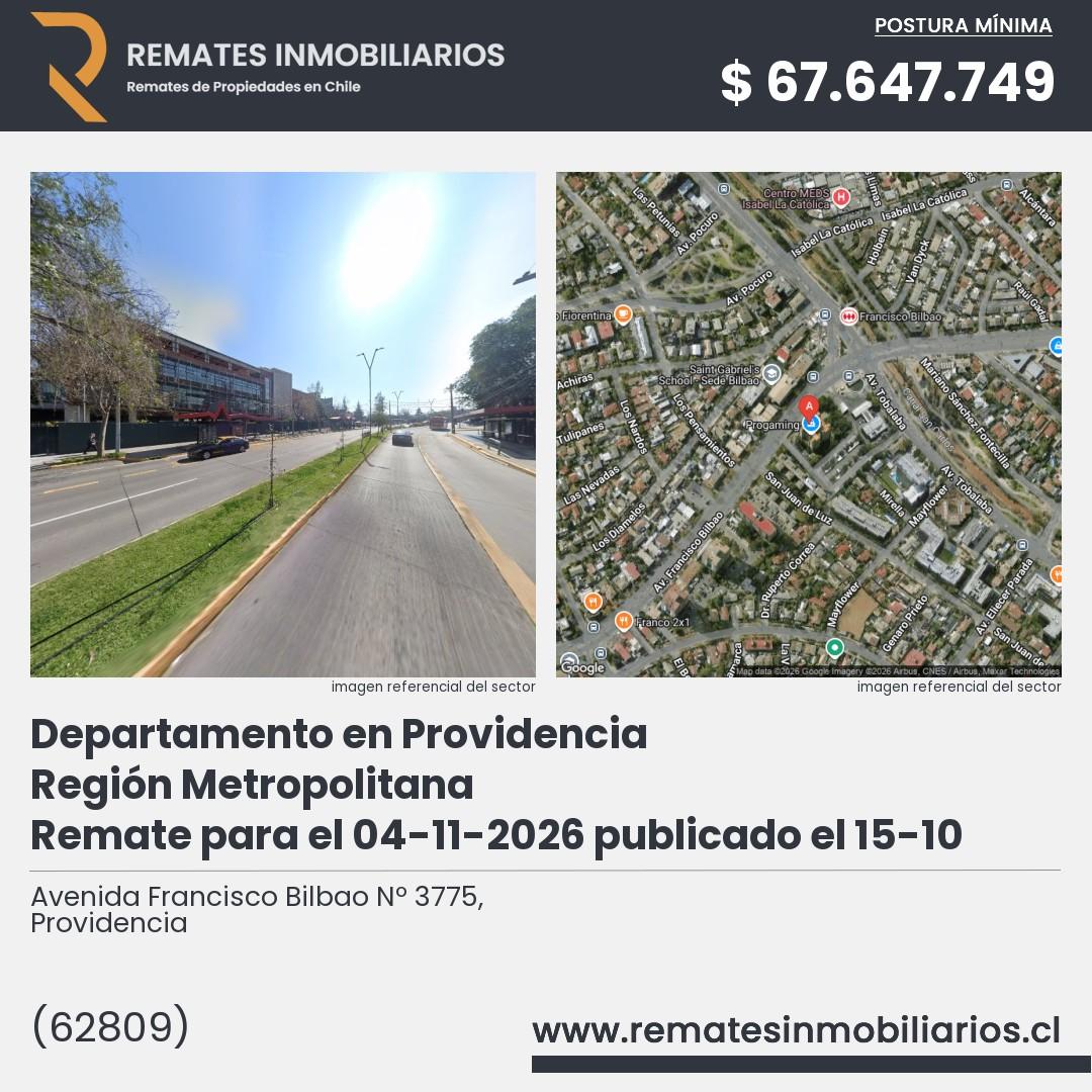 Imagen ficha Avenida Francisco Bilbao Nº 3775, Providencia