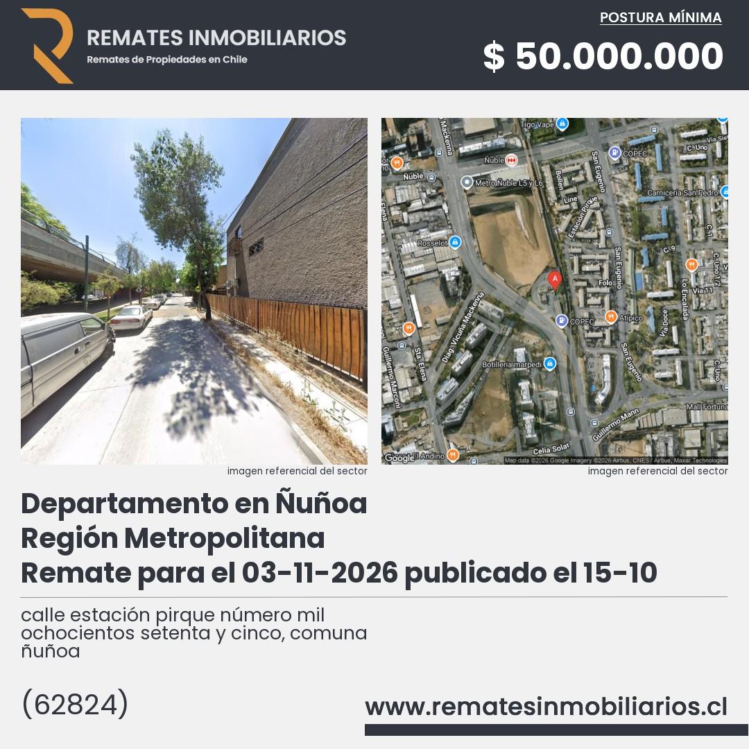 Imagen ficha calle estación pirque número mil ochocientos setenta y cinco, comuna ñuñoa
