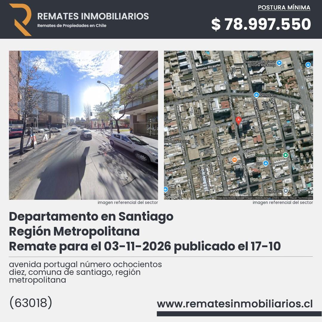 Imagen ficha avenida portugal número ochocientos diez, comuna de santiago, región metropolitana