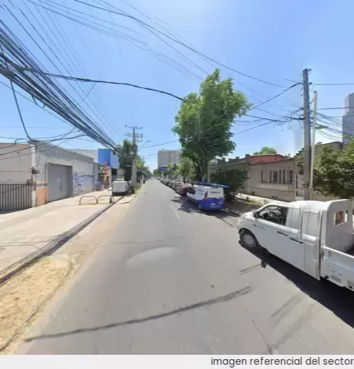 Vista referencial del sector en Santiago