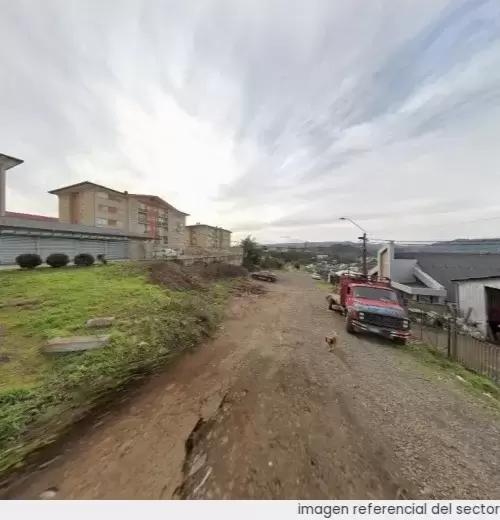 Vista referencial del sector en Temuco