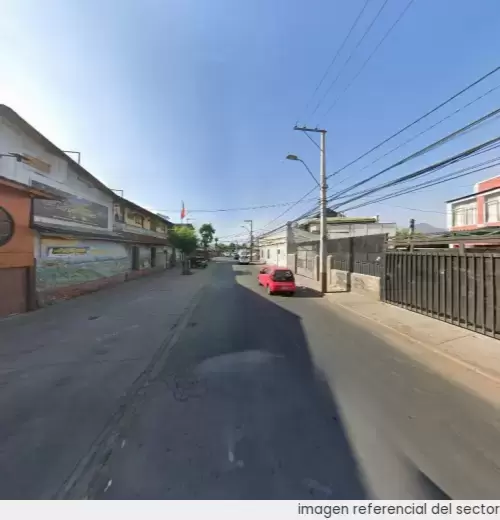 Vista referencial del sector en Recoleta