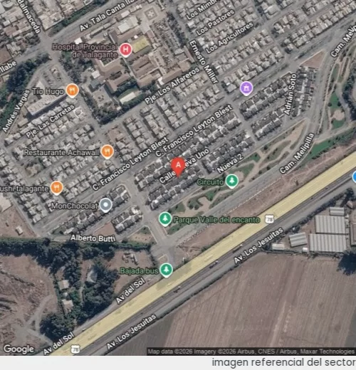 Vista satelital referencial