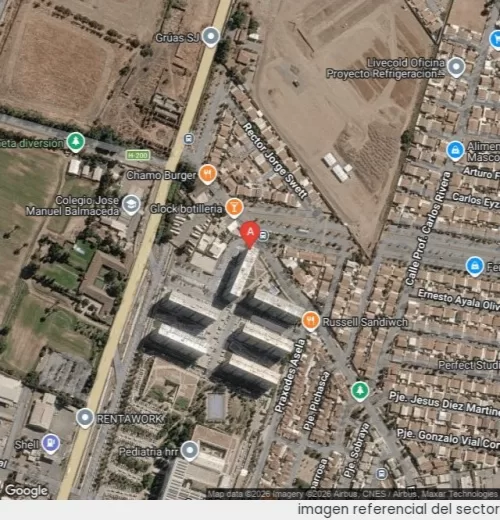 Vista satelital referencial