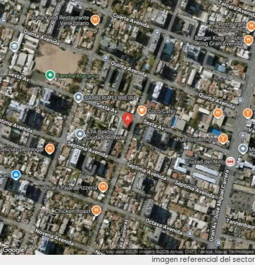 Vista satelital referencial