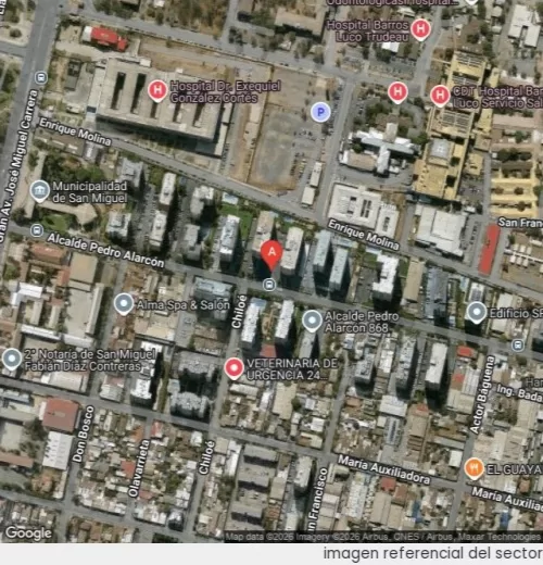 Vista satelital referencial