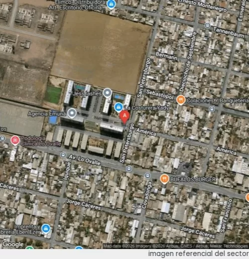 Vista satelital referencial