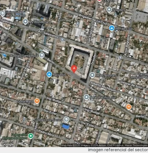 Vista satelital referencial
