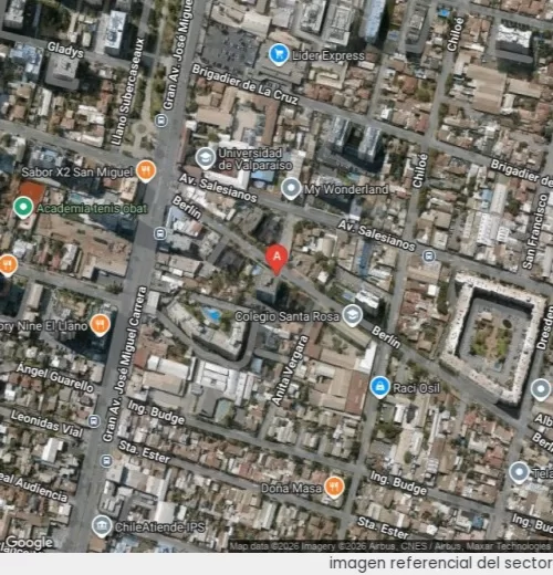 Vista satelital referencial